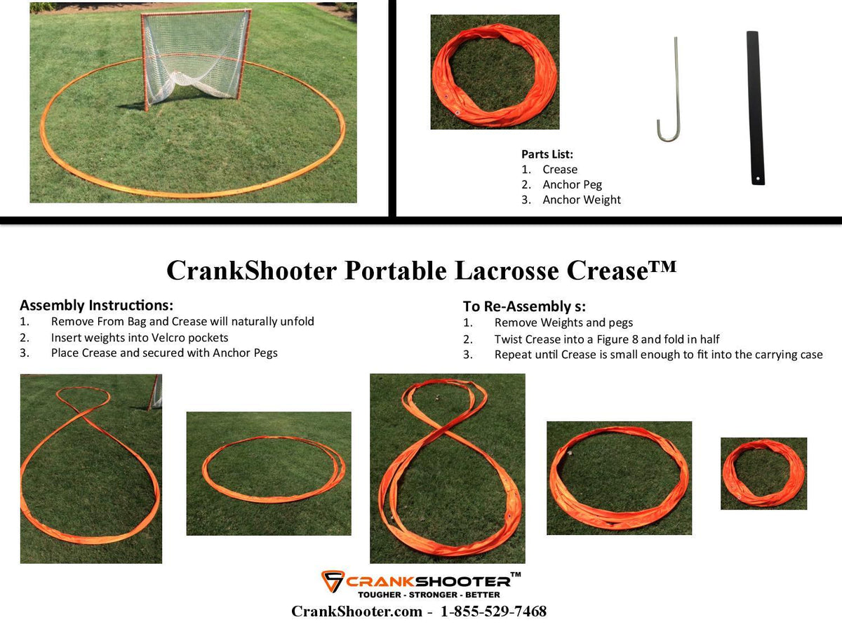 Crankshooter® Portable Lacrosse Crease