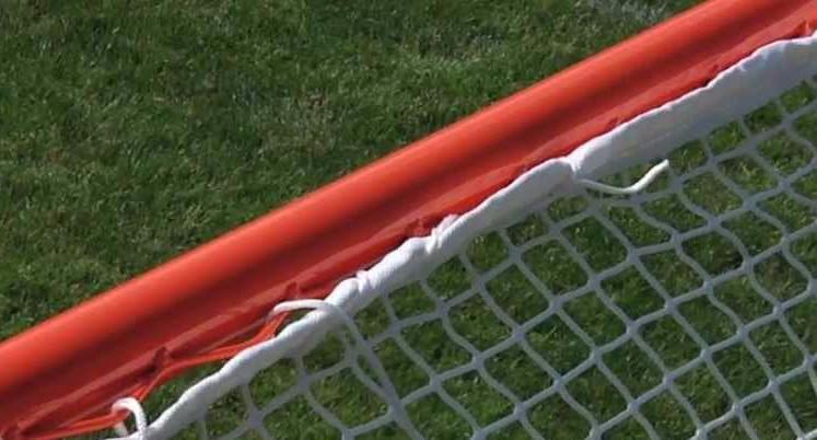 Crankshooter® Official Box Lacrosse Game Goal, Frame Only, 4'x4'x5', 68 lbs, Flat Base with Lacing Rails