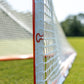 Crankshooter® Quick Clip™ Tournament Lacrosse Goal, 6'x6'x7', Quick-Attach Netting in 90 Seconds, Includes 5mm or 6mm White or Black Net