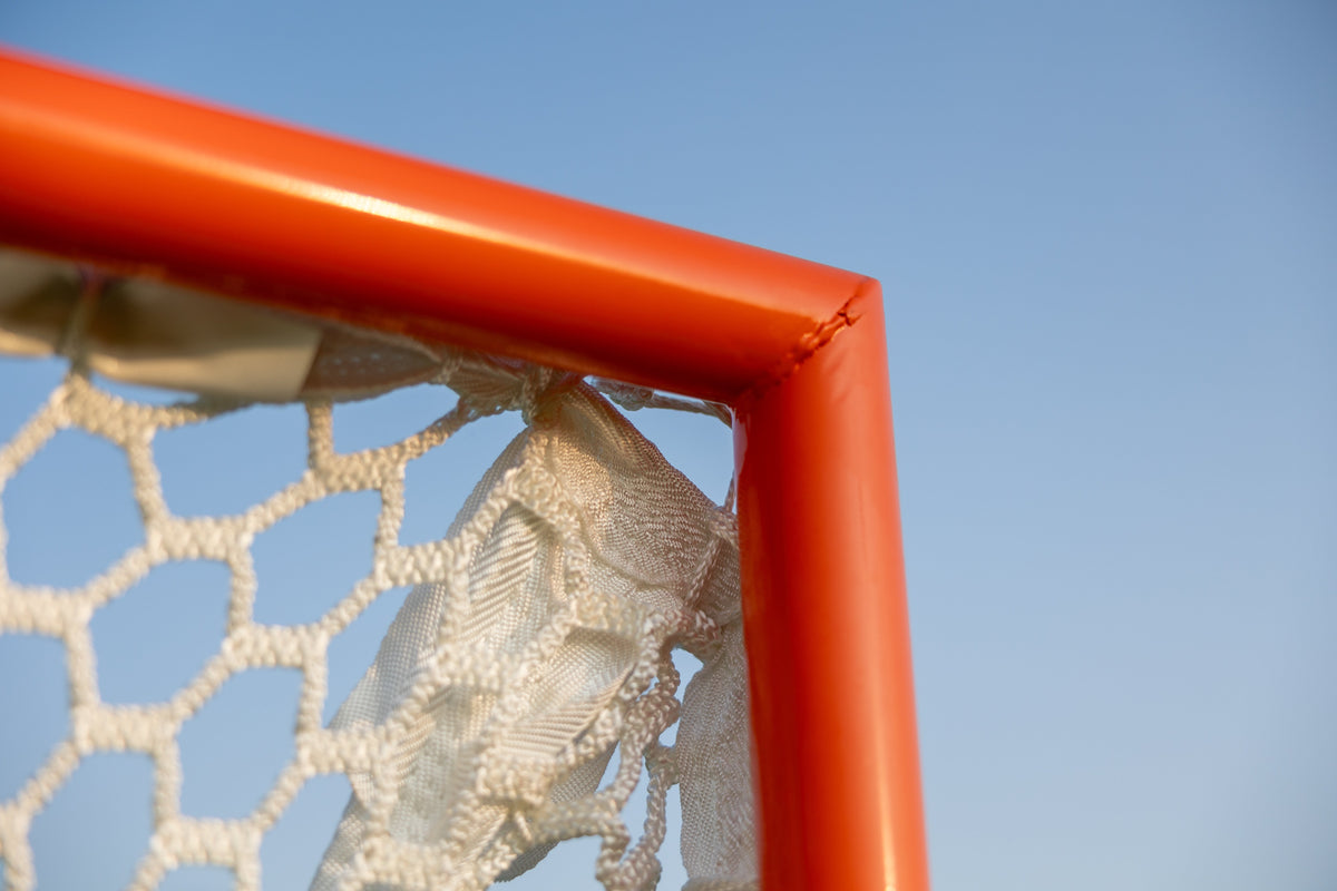 Crankshooter® Stinger Hexagon Lacrosse Net, 6mm or 7mm, 6'x6'x7', White or Black, USA Lacrosse/NCAA Approved, Double Lifespan, Includes 120 ft Lacing Cord & Bungees