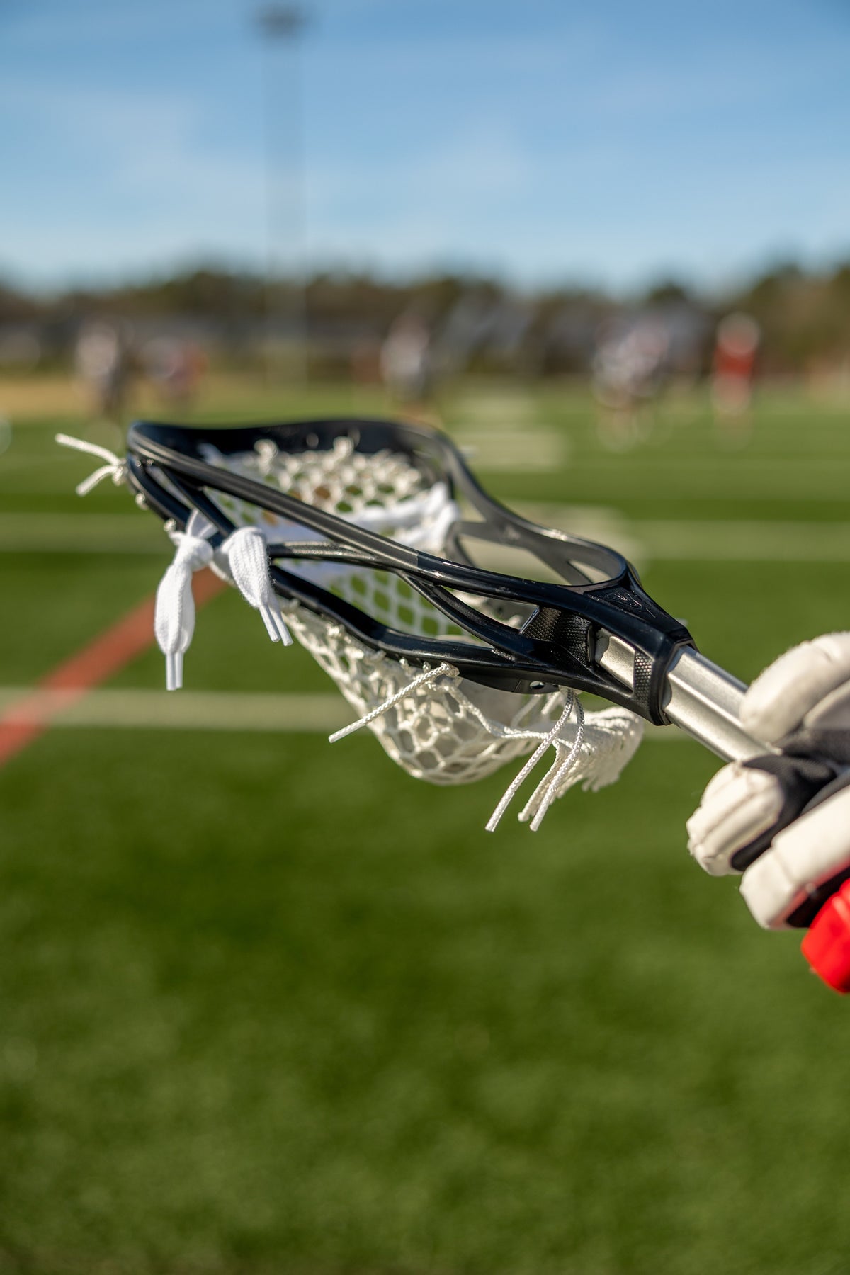 Crankshooter® TALON Lacrosse Head, Fully Strung, Intermediate/Beginner, White or Black