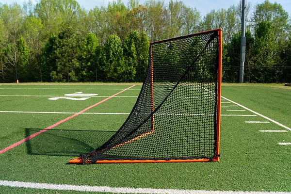 Crankshooter® High School Practice Lacrosse Goal, 6'x6'x7', 59 lbs, Lacing Rails, Includes 6mm or 7mm Net