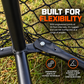 Crankshooter® Backstop CURV Adjustable-Angle Lacrosse System, 10'x40', with 3mm Knotted Poly Net