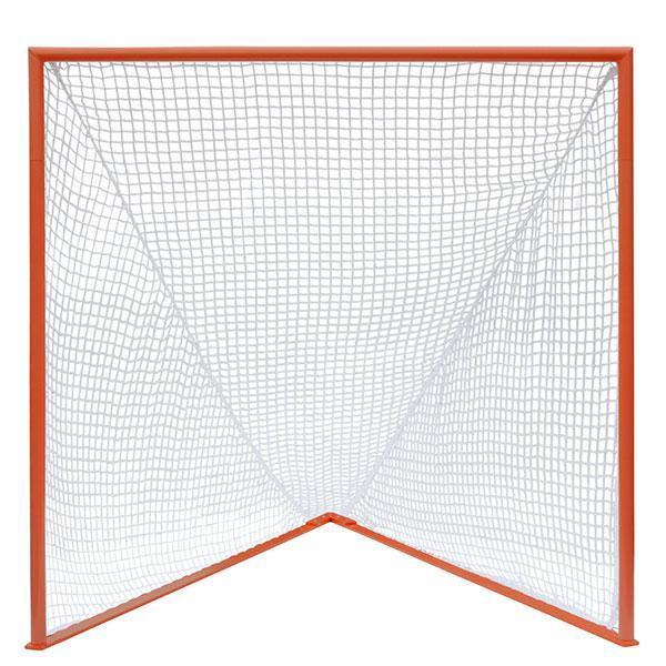 Crankshooter® Official Box Lacrosse Game Goal, 4'x4'x5', 68 lbs, Flat Base with Lacing Rails, Includes 5mm, 6mm or 7mm Net