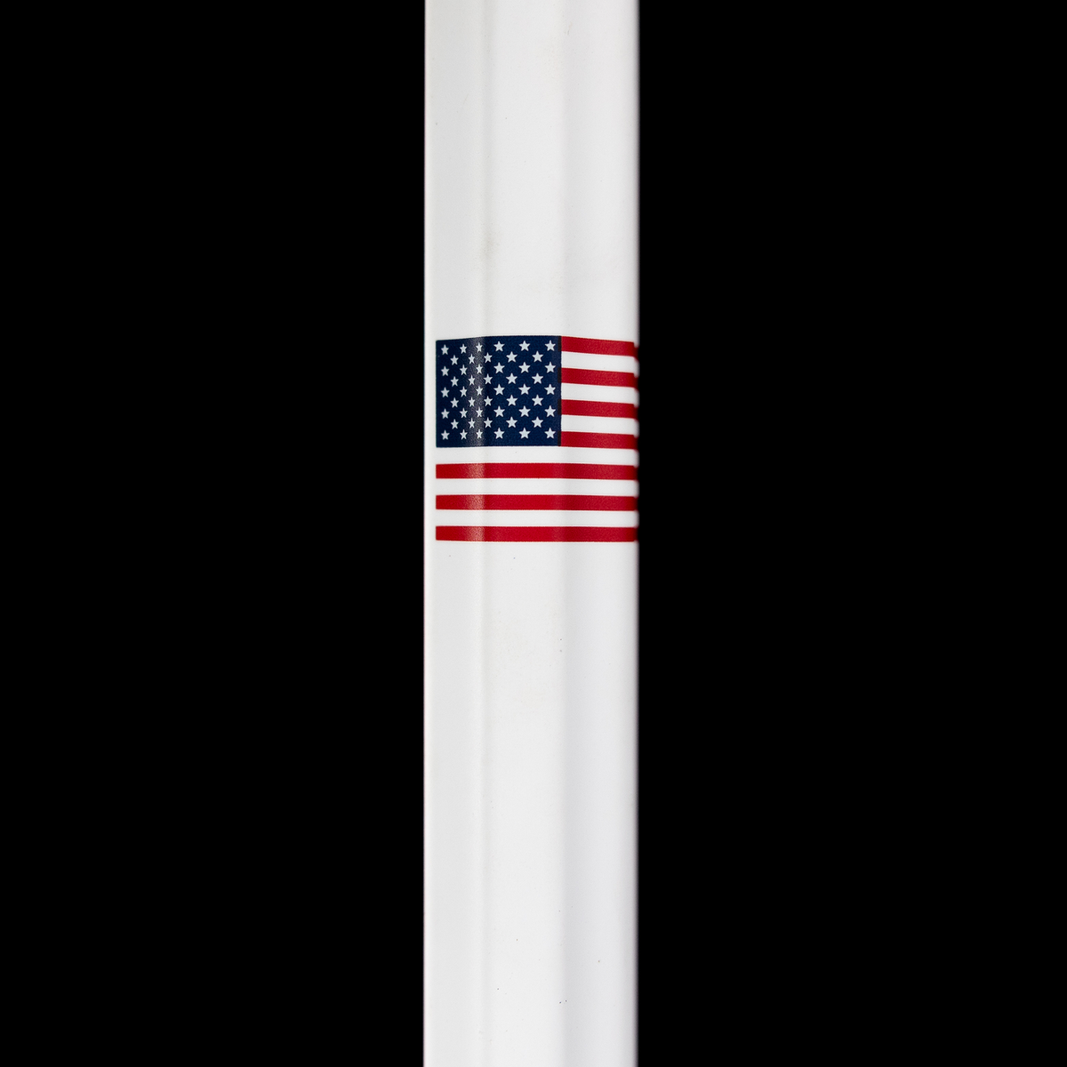 Crankshooter® Dagger Carbon Fiber Lacrosse Shaft, 30", Matte White & "USA Tough" Editions
