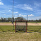 Crankshooter® Backstop CURV Adjustable-Angle Lacrosse System, 10'x30', with 3mm Knotted Poly Net