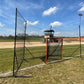 Crankshooter® Backstop CURV Adjustable-Angle Lacrosse System, 10'x30', with 3mm Knotted Poly Net