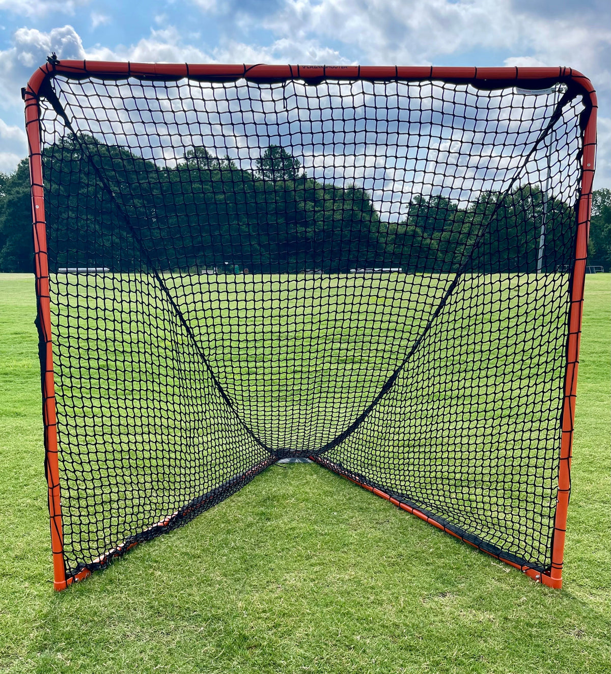 Open Box — Crankshooter® Folding Lacrosse Goal, 6'x6'x7', 30 lbs, Includes 5mm Black Net