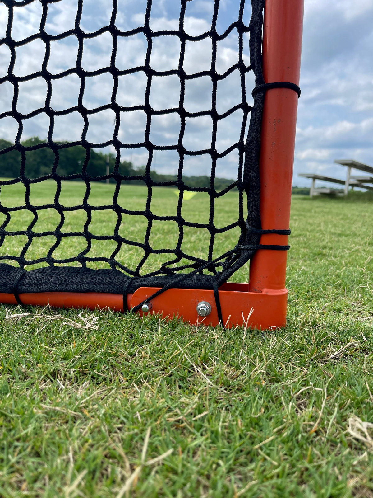 Open Box — Crankshooter® Folding Lacrosse Goal, 6'x6'x7', 30 lbs, Includes 5mm Black Net