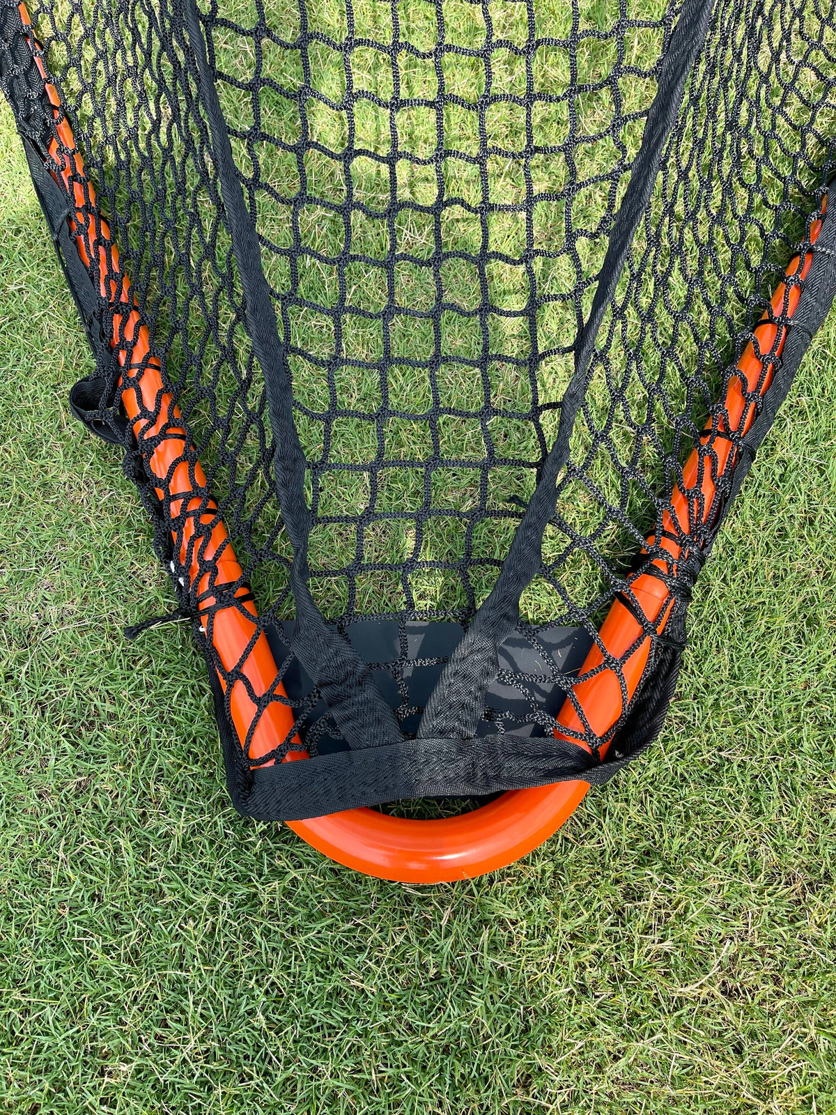 Open Box — Crankshooter® Folding Lacrosse Goal, 6'x6'x7', 30 lbs, Includes 5mm Black Net