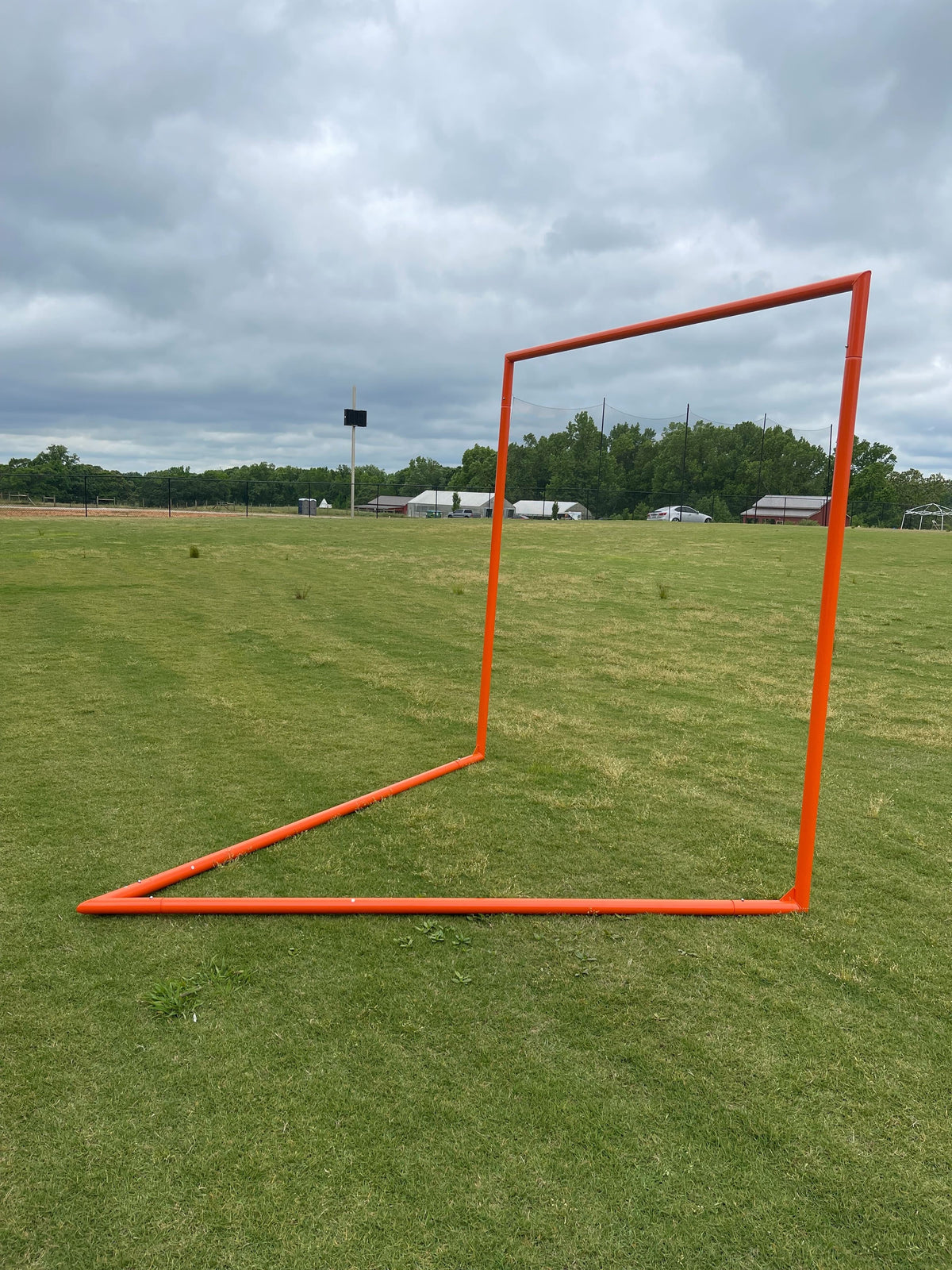 Crankshooter® Tournament Lacrosse Goal, 6'x6'x7', 35 lbs, Includes 4mm-7mm White or Black Net