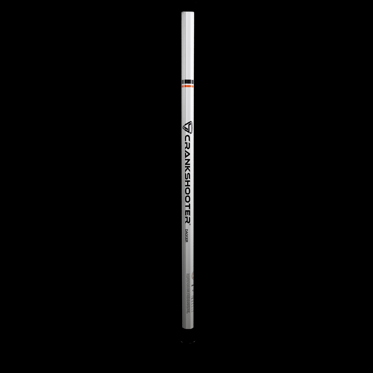Crankshooter® Dagger Carbon Fiber Lacrosse Shaft, 30", Matte White & "USA Tough" Editions