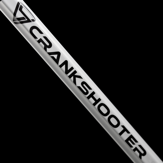 Crankshooter® Dagger Carbon Fiber Lacrosse Shaft, 30", Matte White & "USA Tough" Editions