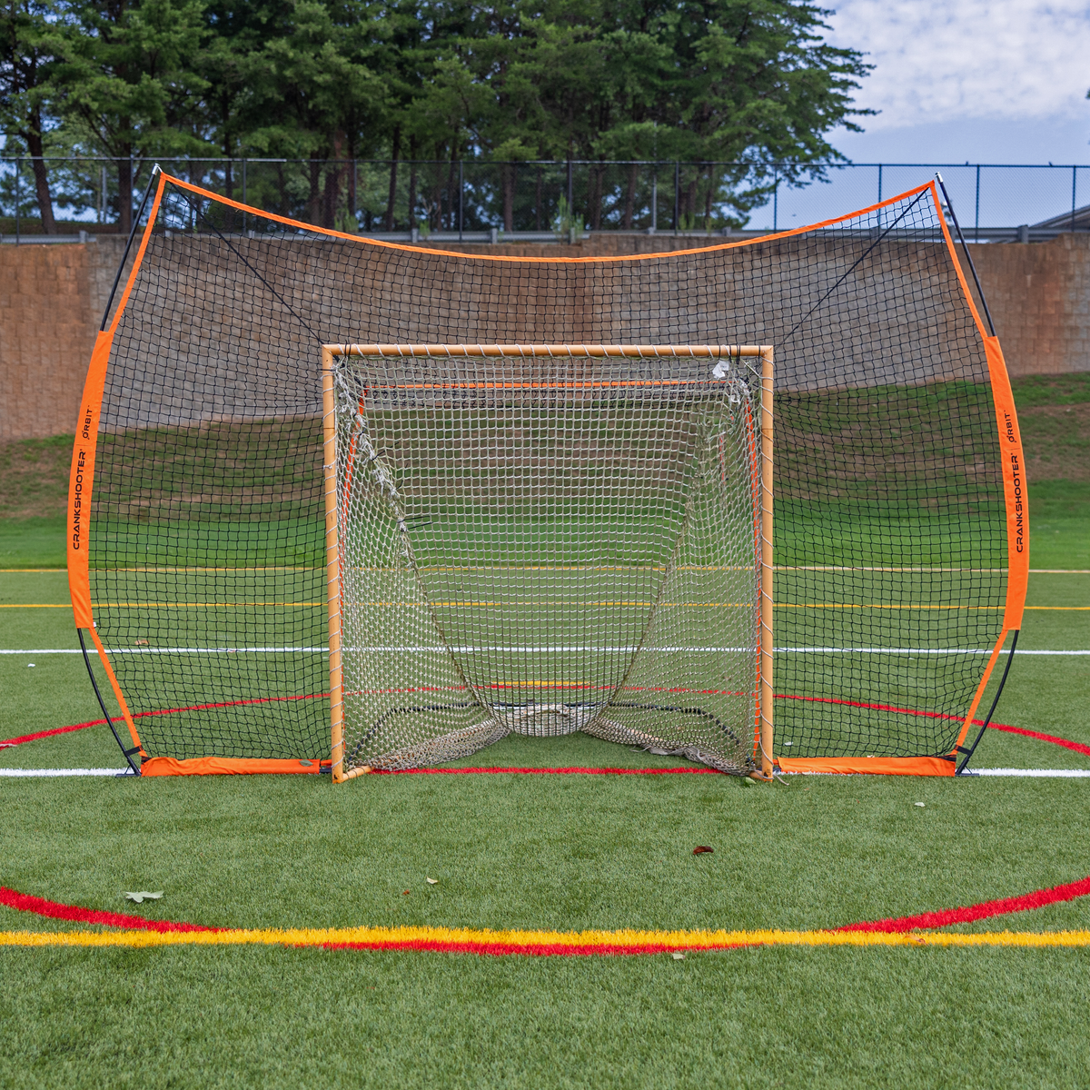 Crankshooter® Orbit Lacrosse Backstop, 12'x9', Wraparound Design