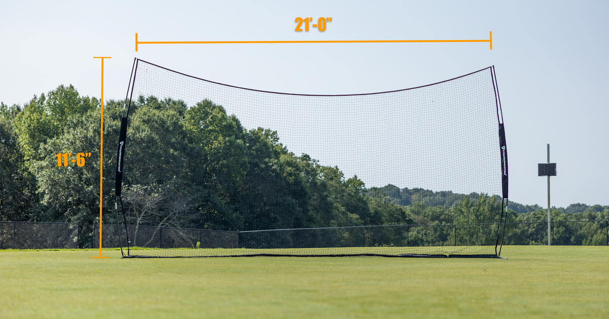 Crankshooter® Pop-Up Lacrosse Backstop, 21'x11'