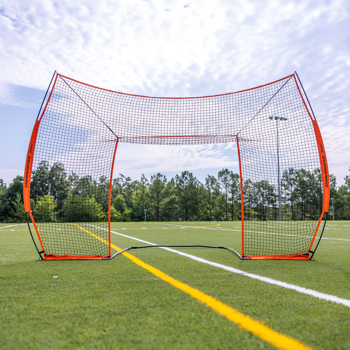 Crankshooter® Orbit Lacrosse Backstop, 12'x9', Wraparound Design