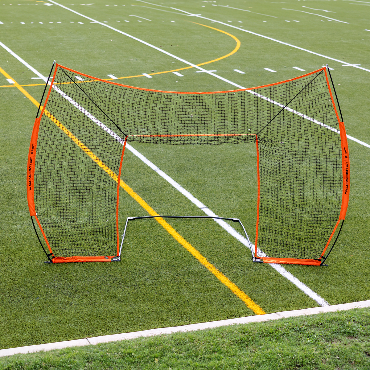 Crankshooter® Orbit Lacrosse Backstop, 12'x9', Wraparound Design