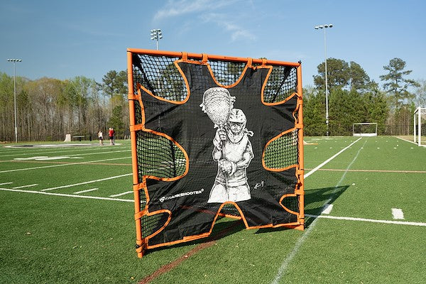 Crankshooter® Hi-Impact Lacrosse Shot Trainer for 6'x6'x7' Goal, Female Goalie, Triple Stitching