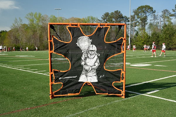 Crankshooter® Hi-Impact Lacrosse Shot Trainer for 6'x6'x7' Goal, Female Goalie, Triple Stitching