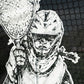 Crankshooter® Hi-Impact Lacrosse Shot Trainer for 6'x6'x7' Goal, Female Goalie, Triple Stitching