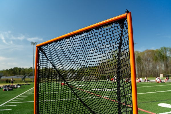 Crankshooter® High School Practice Lacrosse Goal, 6'x6'x7', 59 lbs, Lacing Rails, Includes 6mm or 7mm Net