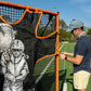 Crankshooter® Hi-Impact Lacrosse Shot Trainer for 6'x6'x7' Goal, Female Goalie, Triple Stitching