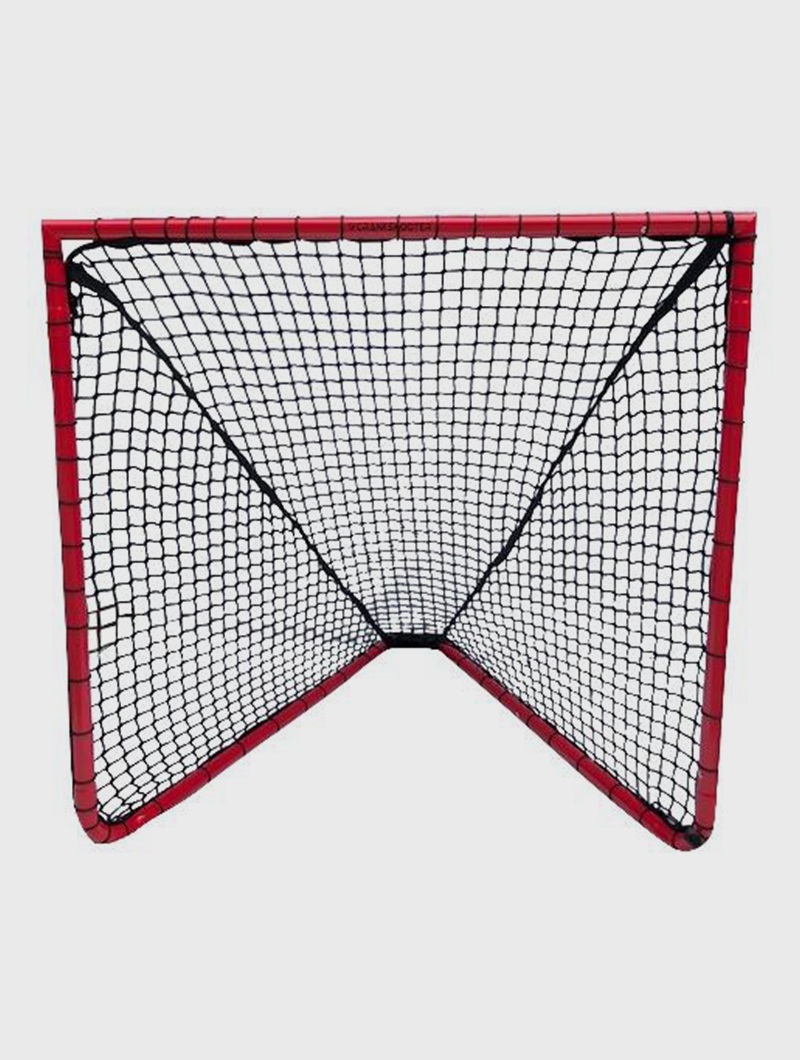 Crankshooter® Box Lacrosse Goal, 4'x4'x4', 26 lbs, Includes 5mm Black Net