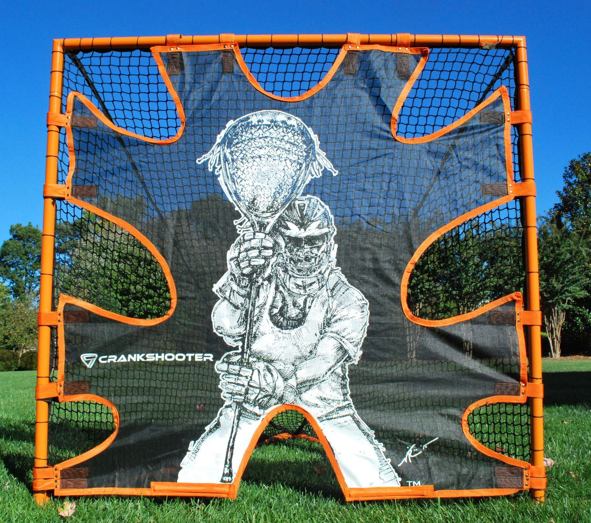 Crankshooter® Shot Training Combo: LaxRadar + Hi-Impact Shot Trainer (Goal/Net Not Included)