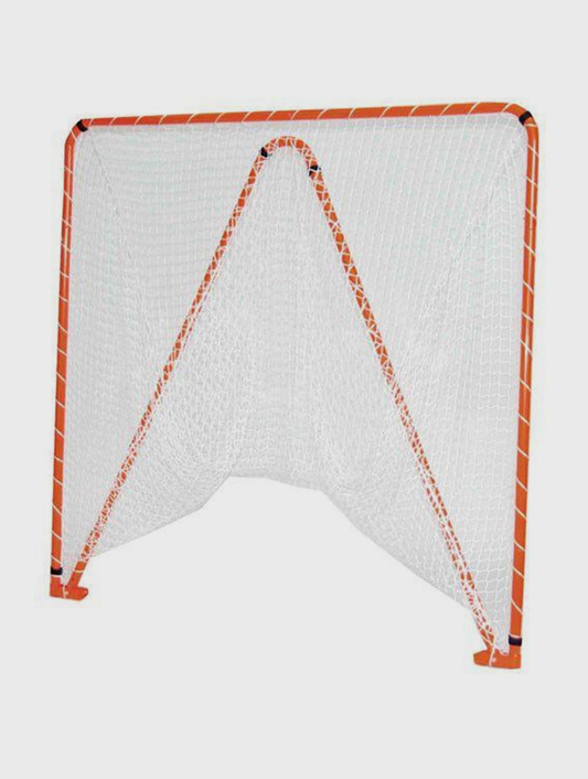 Crankshooter® Folding Lacrosse Goal, 6'x6'x7', 35 lbs, Includes 4mm, 5mm or 6mm White Net