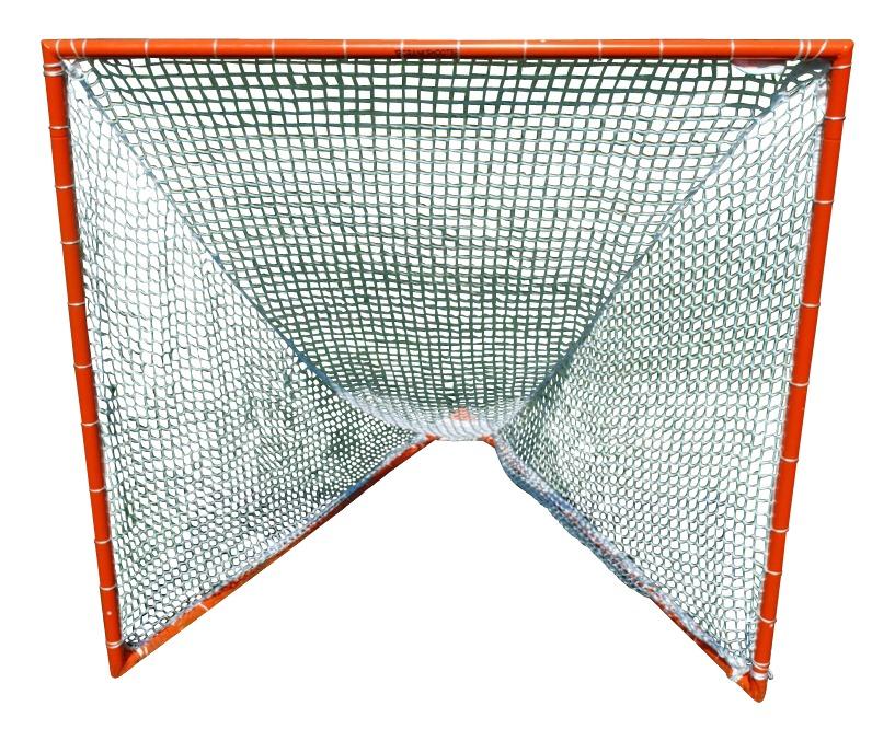 Crankshooter® Tournament Lacrosse Goal, 6'x6'x7', 35 lbs, Includes 4mm-7mm White or Black Net