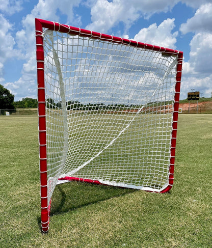 Crankshooter® Box Lacrosse Goal, 4'x4'x4', 26 lbs, Includes 5mm White Net
