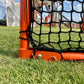 Crankshooter® Folding Lacrosse Goal, 6'x6'x7', 35 lbs, Includes 4mm, 5mm or 6mm Black Net
