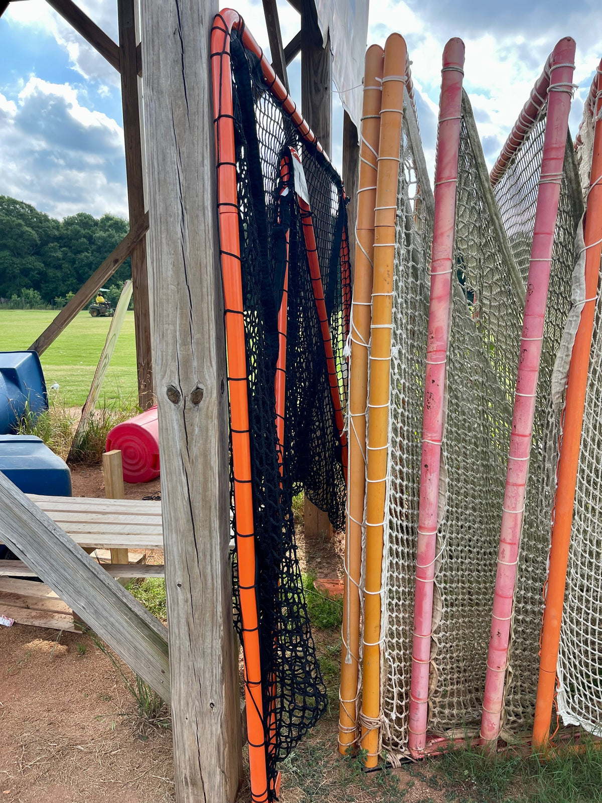 Crankshooter® Folding Lacrosse Goal, 6'x6'x7', 35 lbs, Includes 4mm, 5mm or 6mm Black Net