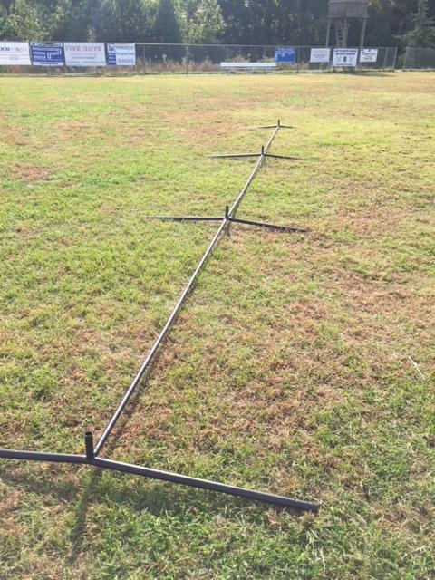 Crankshooter® Backstop CURV Adjustable-Angle Lacrosse System, 10'x30', with 3mm Knotted Poly Net