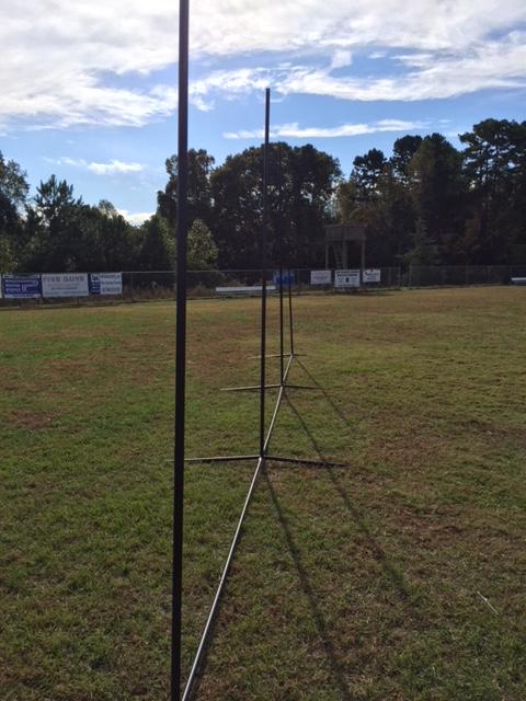 Crankshooter® Backstop CURV Adjustable-Angle Lacrosse System, 10'x30', with 3mm Knotted Poly Net