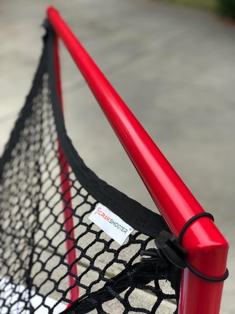 Crankshooter® Box Lacrosse Goal, 4'x4'x4', 26 lbs, Includes 5mm Black Net