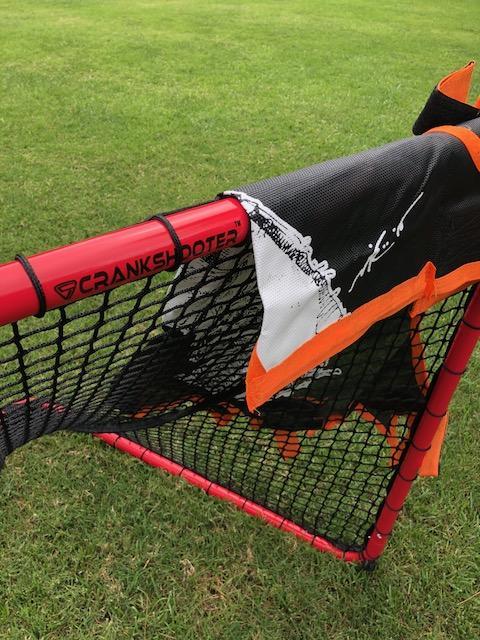 Crankshooter® Hi-Impact Big Goalie Box Lacrosse Shot Trainer for 4'x4' Box Goals, Triple Stitching