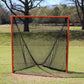 Crankshooter® College/High School Game Lacrosse Goals, Pair (Qty 2), 6'x6'x7', 118 lbs Each, Flat Base with Lacing Rails, Includes 6mm or 7mm White or Black Nets