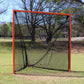 Crankshooter® College/High School Game Lacrosse Goals, Pair (Qty 2), 6'x6'x7', 118 lbs Each, Flat Base with Lacing Rails, Includes 6mm or 7mm White or Black Nets