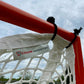 Crankshooter® High School Practice Lacrosse Goals, Pair (Qty 2), 6'x6'x7', 59 lbs Each, Includes 6mm White or Black Nets