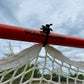 Crankshooter® High School Practice Lacrosse Goals, Pair (Qty 2), 6'x6'x7', 59 lbs Each, Includes 6mm White or Black Nets