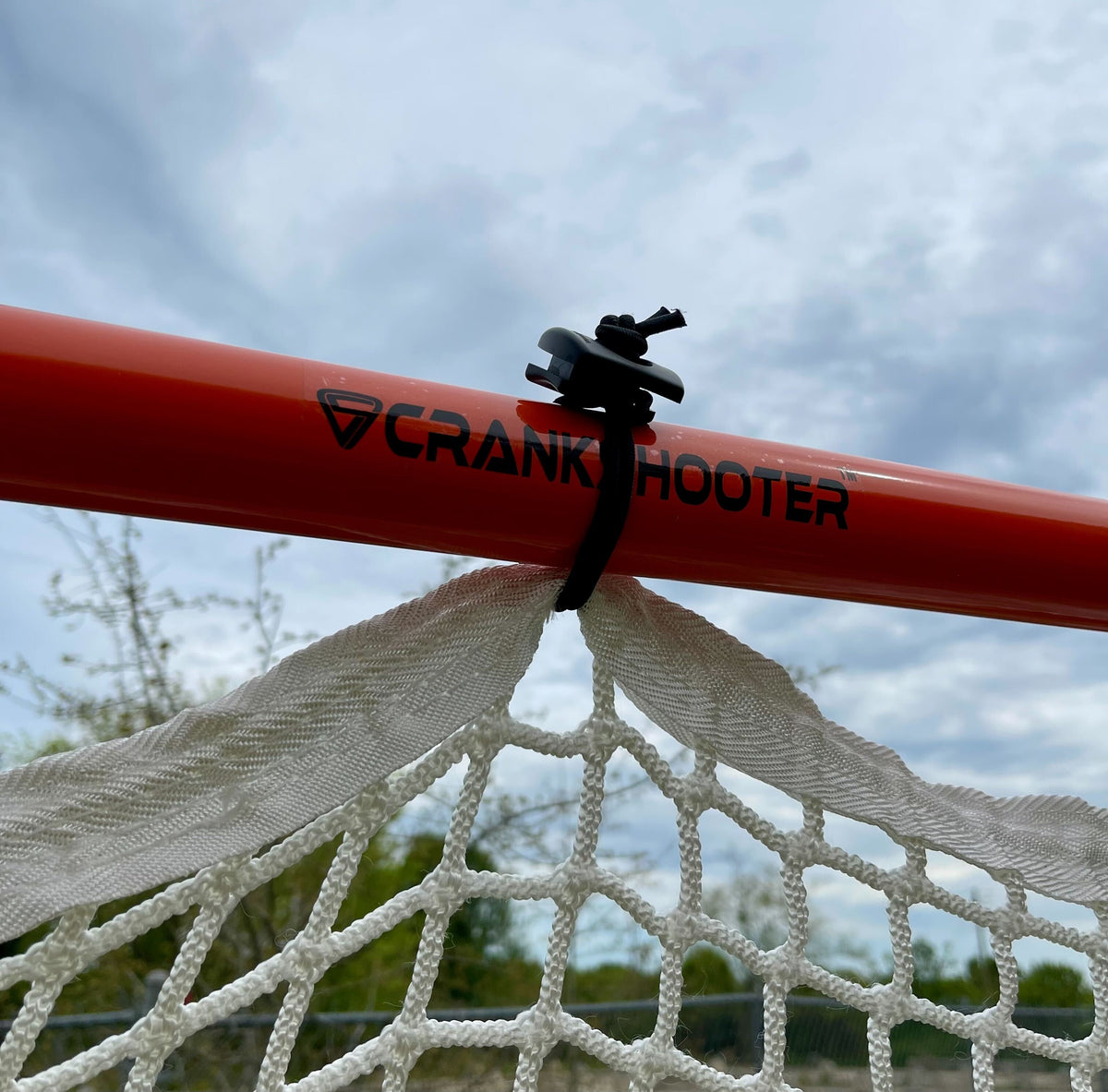 Crankshooter® High School Practice Lacrosse Goals, Pair (Qty 2), 6'x6'x7', 59 lbs Each, Includes 6mm White or Black Nets