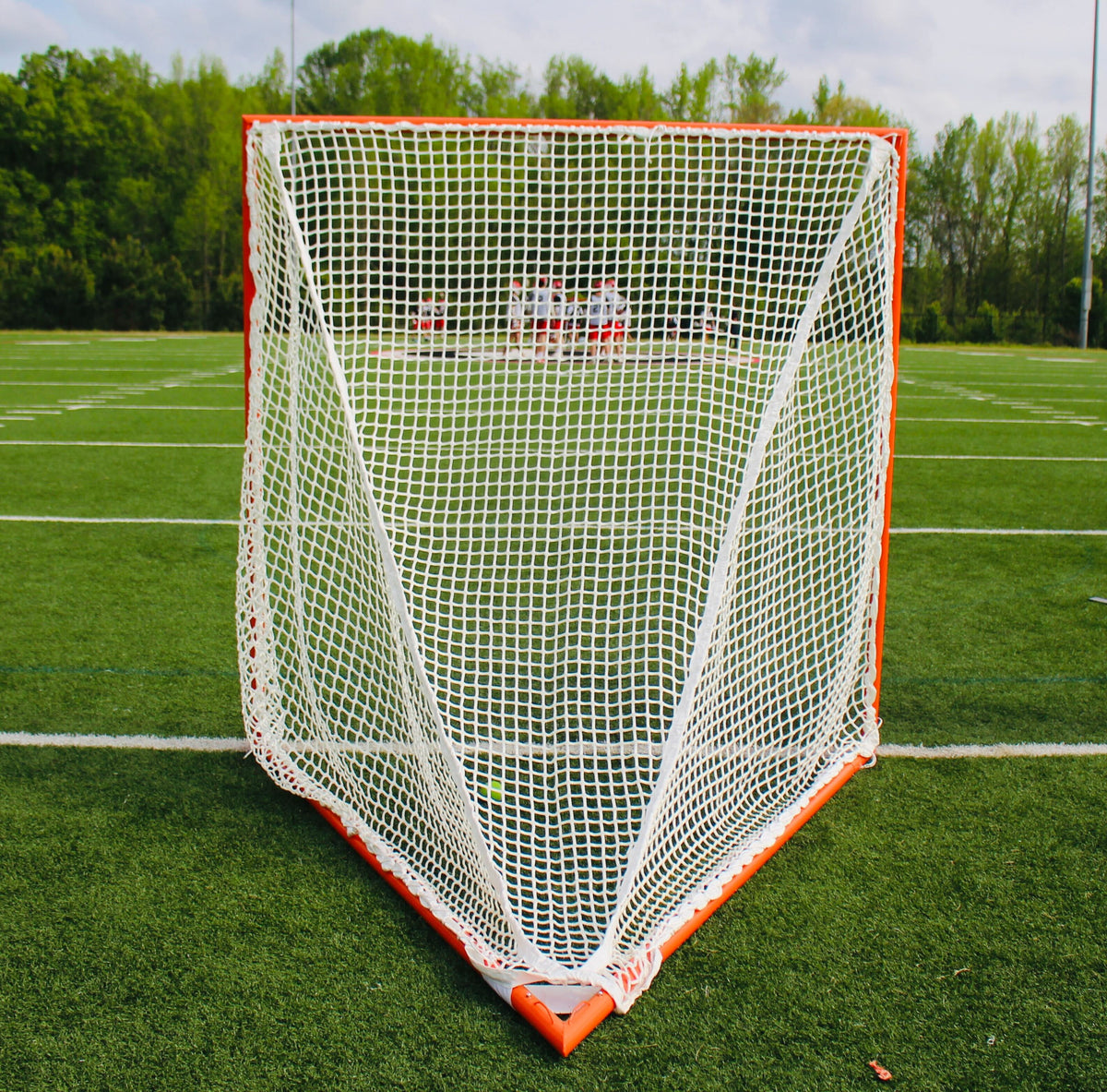 Crankshooter® High School Practice Lacrosse Goal, 6'x6'x7', 59 lbs, Lacing Rails, Includes 6mm or 7mm Net