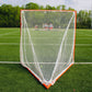 Crankshooter® High School Practice Lacrosse Goals, Pair (Qty 2), 6'x6'x7', 59 lbs Each, Includes 6mm White or Black Nets