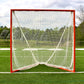 Crankshooter® High School Practice Lacrosse Goals, Pair (Qty 2), 6'x6'x7', 59 lbs Each, Includes 6mm White or Black Nets