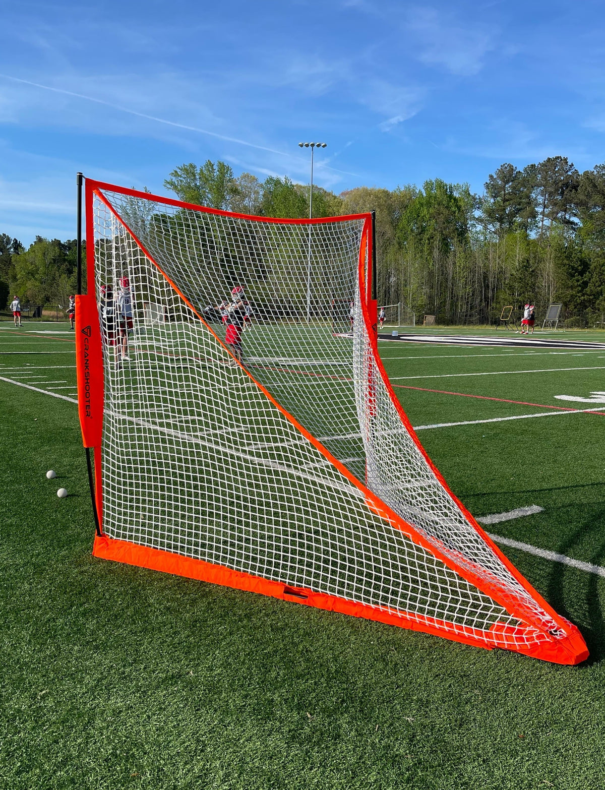 Crankshooter® Pop-Up Lacrosse Goal, 6'x6' or 4'x4', Quick Setup, Mobile