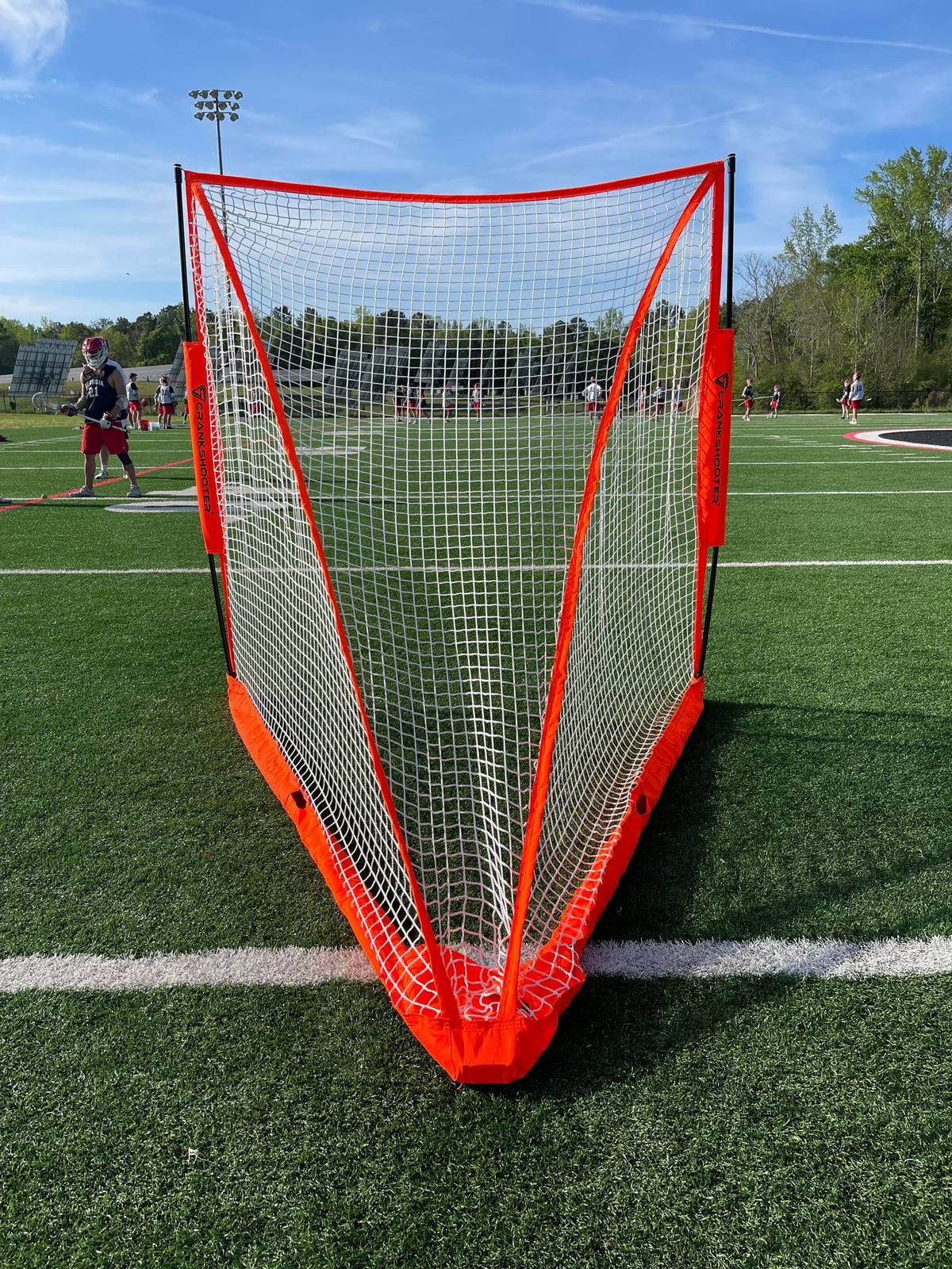 Crankshooter® Pop-Up Lacrosse Goal, 6'x6' or 4'x4', Quick Setup, Mobile