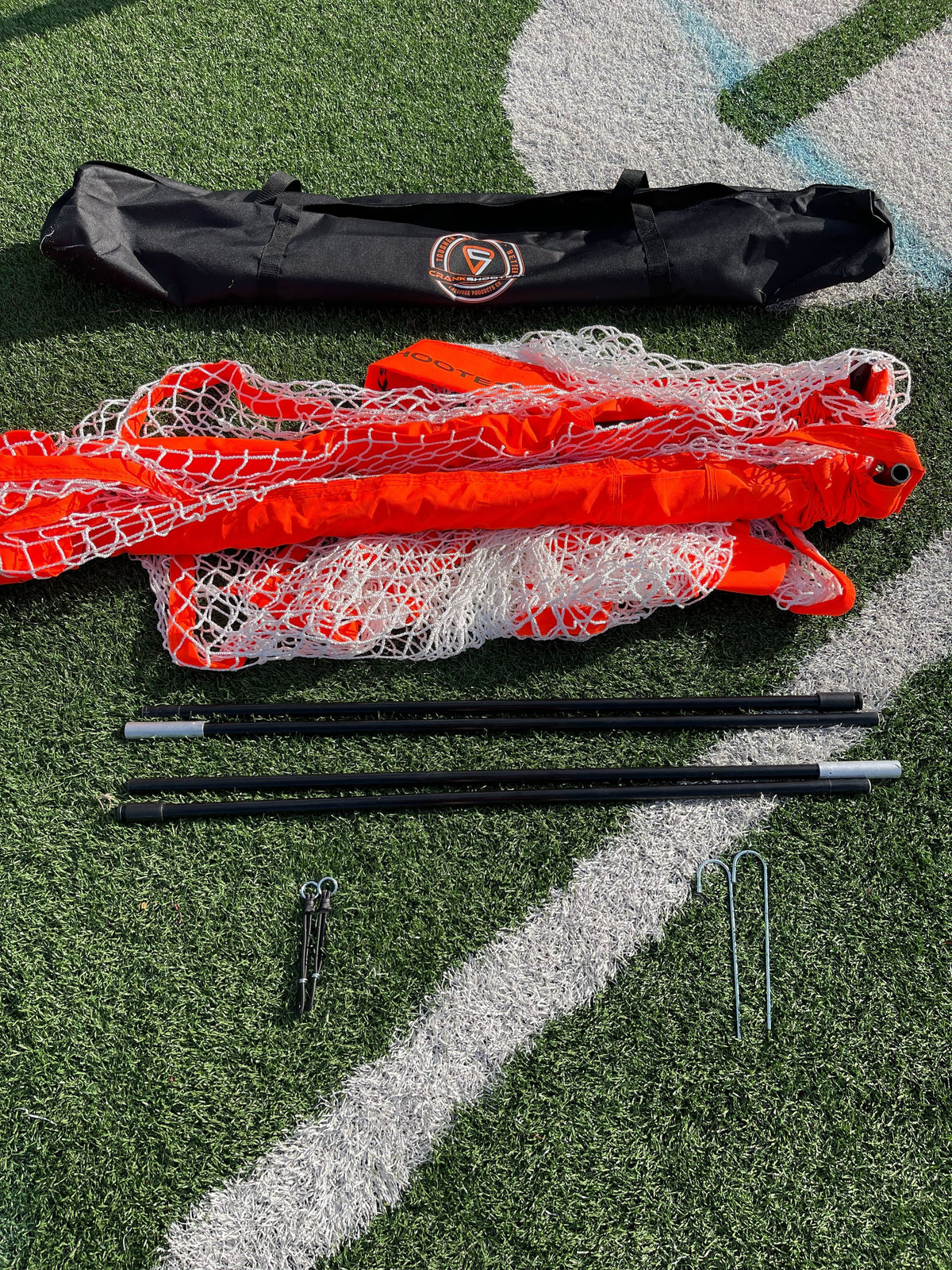 Crankshooter® Pop-Up Lacrosse Goal, 6'x6' or 4'x4', Quick Setup, Mobile