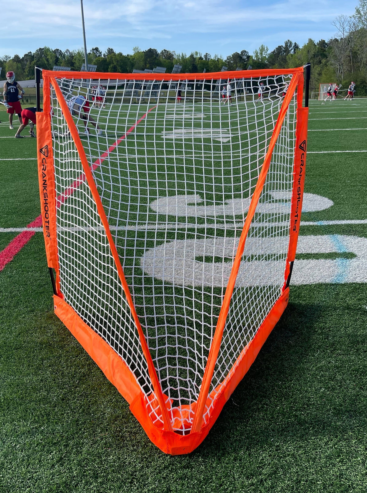 Crankshooter® Pop-Up Lacrosse Goal, 6'x6' or 4'x4', Quick Setup, Mobile