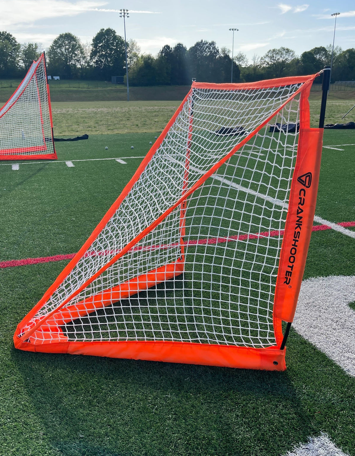 Crankshooter® Pop-Up Lacrosse Goal, 6'x6' or 4'x4', Quick Setup, Mobile